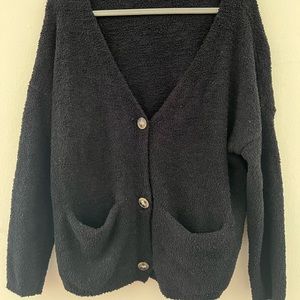 Black button up cardigan